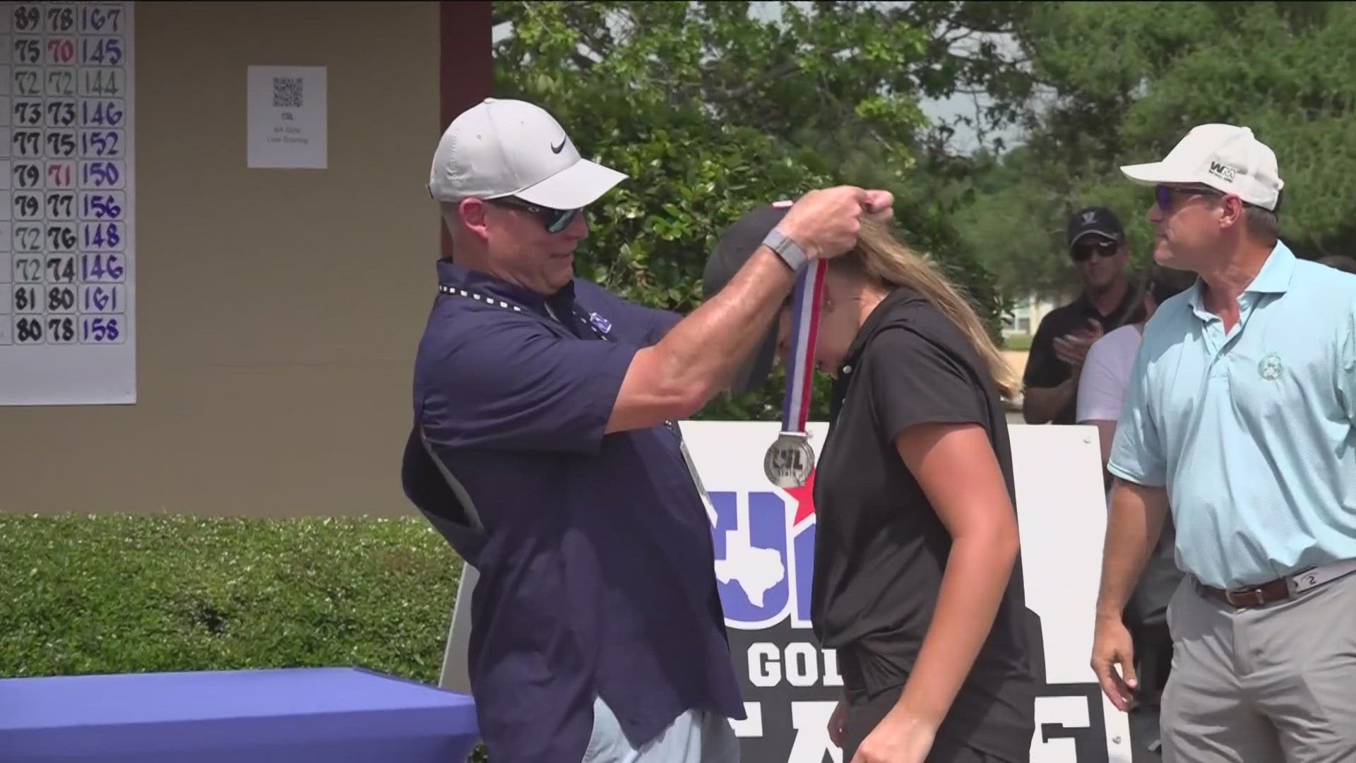 The Vipers girls golf team won state on Tuesday – again. For the second year in a row, the big trophy is heading up 2222 to Vandegrift High School.