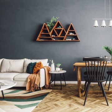 scandinavian style living and dining room
