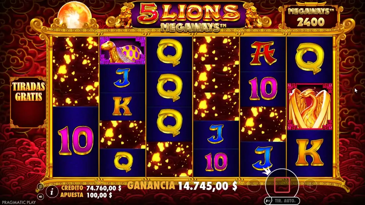 Pantalla de compra de bonus en una tragamoneda online con el precio en múltiplos de la apuesta